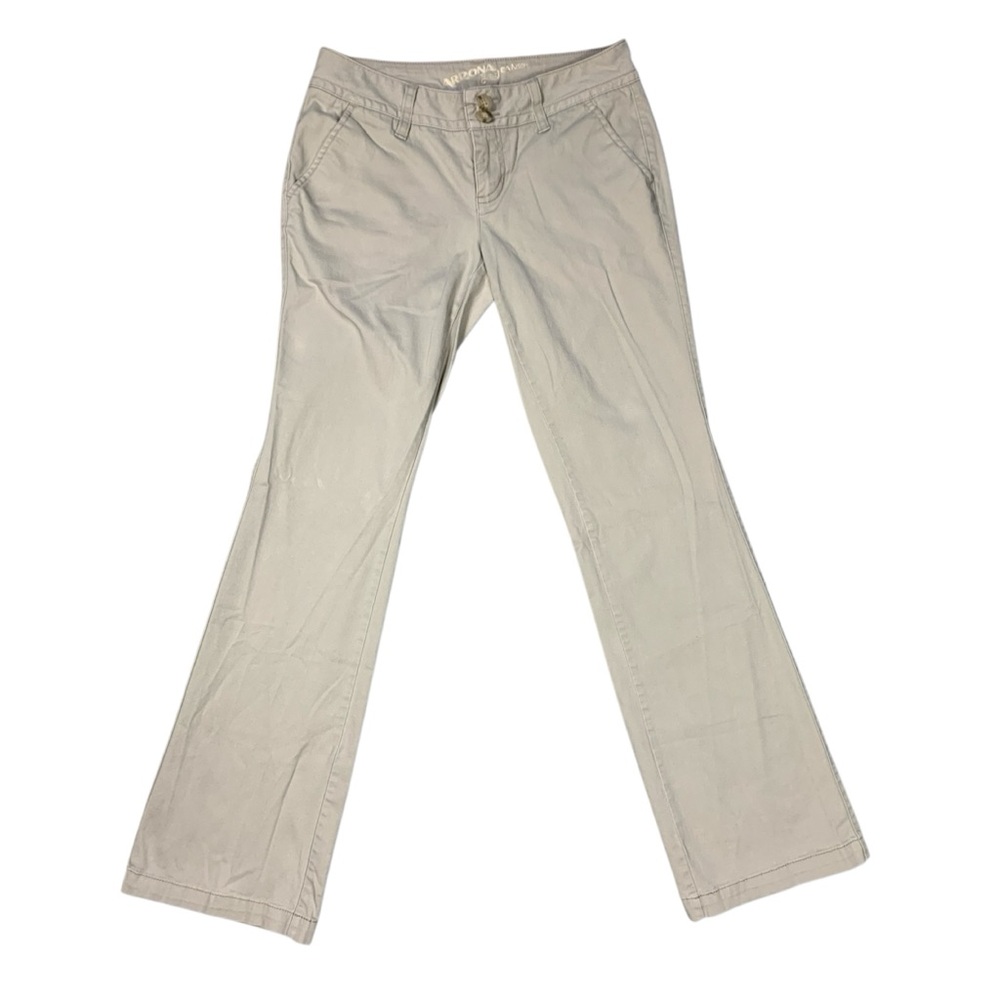 Juniors Girls Khaki Beige Flared Leg Pants Trousers AZ Jean Co Size 5 Average